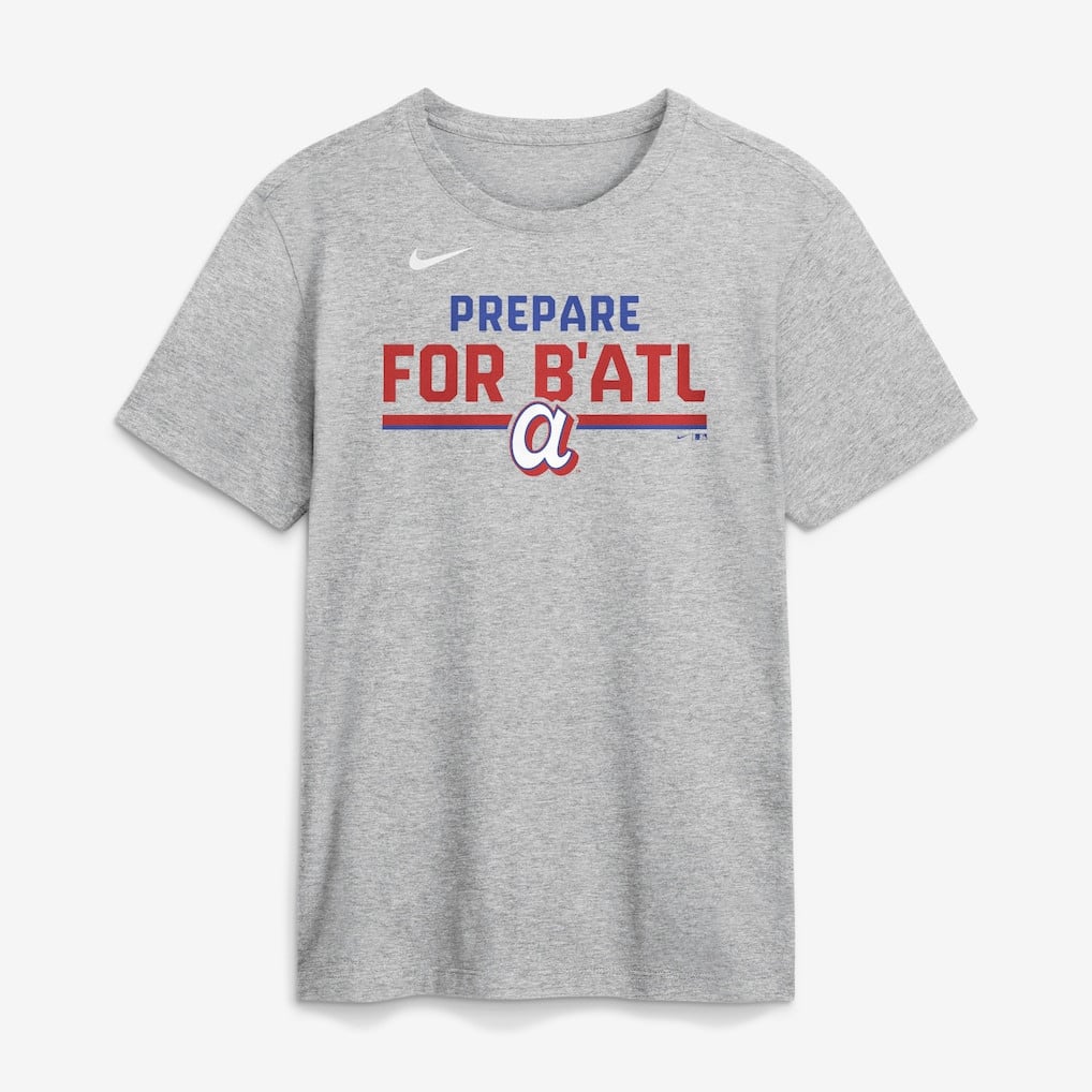 Atlanta Braves 2026 City Connect Stacked Team Phrase T-Shirt - Heather Gray