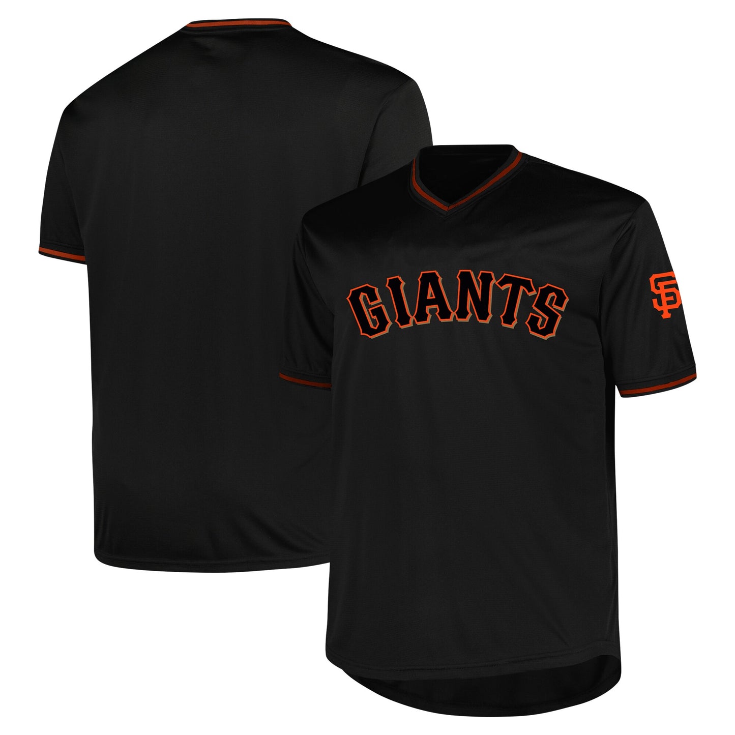 San Francisco Giants Profile Big &amp;amp; Tall Pop Fashion Jersey - Black