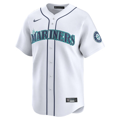 Seattle Mariners Nike Home Limited Custom Jersey - White