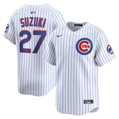 Seiya Suzuki Chicago Cubs Nike Home Limited Player Jersey - White