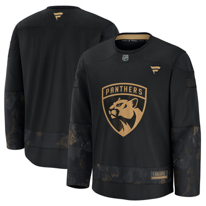 Florida Panthers Fanatics 2024 Military Appreciation Practice Jersey - Black