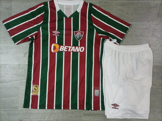 KIDS Fluminense FC 2024/25 Home Kids Football Kit (Jersey + Shorts)
