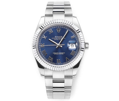 Blue & Stainless Steel 41MM Watch