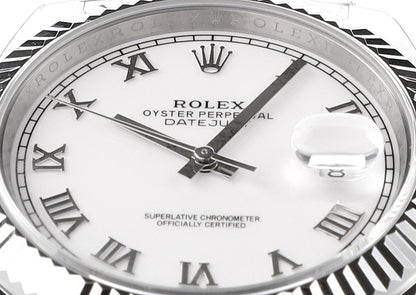 Steel & White 41MM Watch