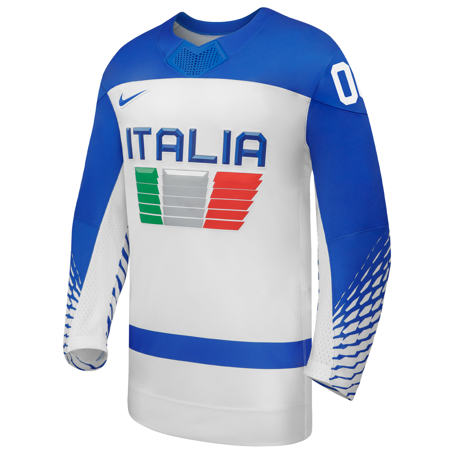 Italy Hockey Nike 2026 Away Replica Custom Jersey - White