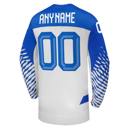 Italy Hockey Nike 2026 Away Replica Custom Jersey - White