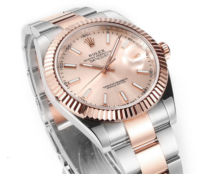 Rose Gold and Stainless Steel 41MM Watch