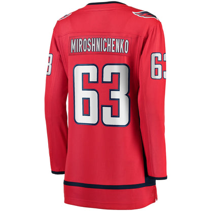 Ivan Miroshnichenko Washington Capitals Fanatics Women's Breakaway Jersey - Red
