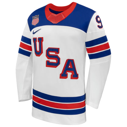 Jack Eichel USA Hockey Nike 2026 Away Replica Jersey - White