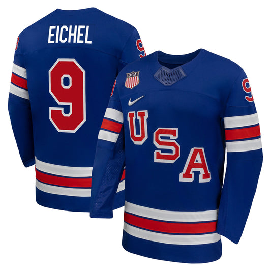 Jack Eichel USA Hockey Nike 2026 Home Replica Jersey - Royal