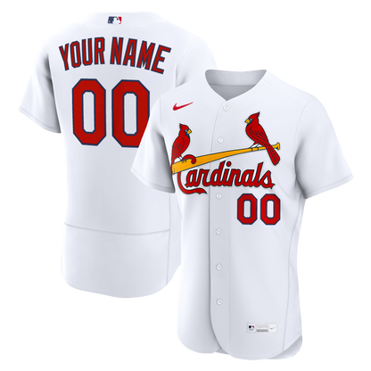 St. Louis Cardinals Nike Home Authentic Custom Jersey - White