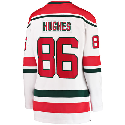 Jack Hughes New Jersey Devils Fanatics Women's Alternate Breakaway Jersey - White