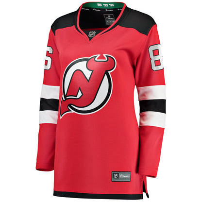 Jack Hughes New Jersey Devils Fanatics Women's Home Breakaway Jersey - Red
