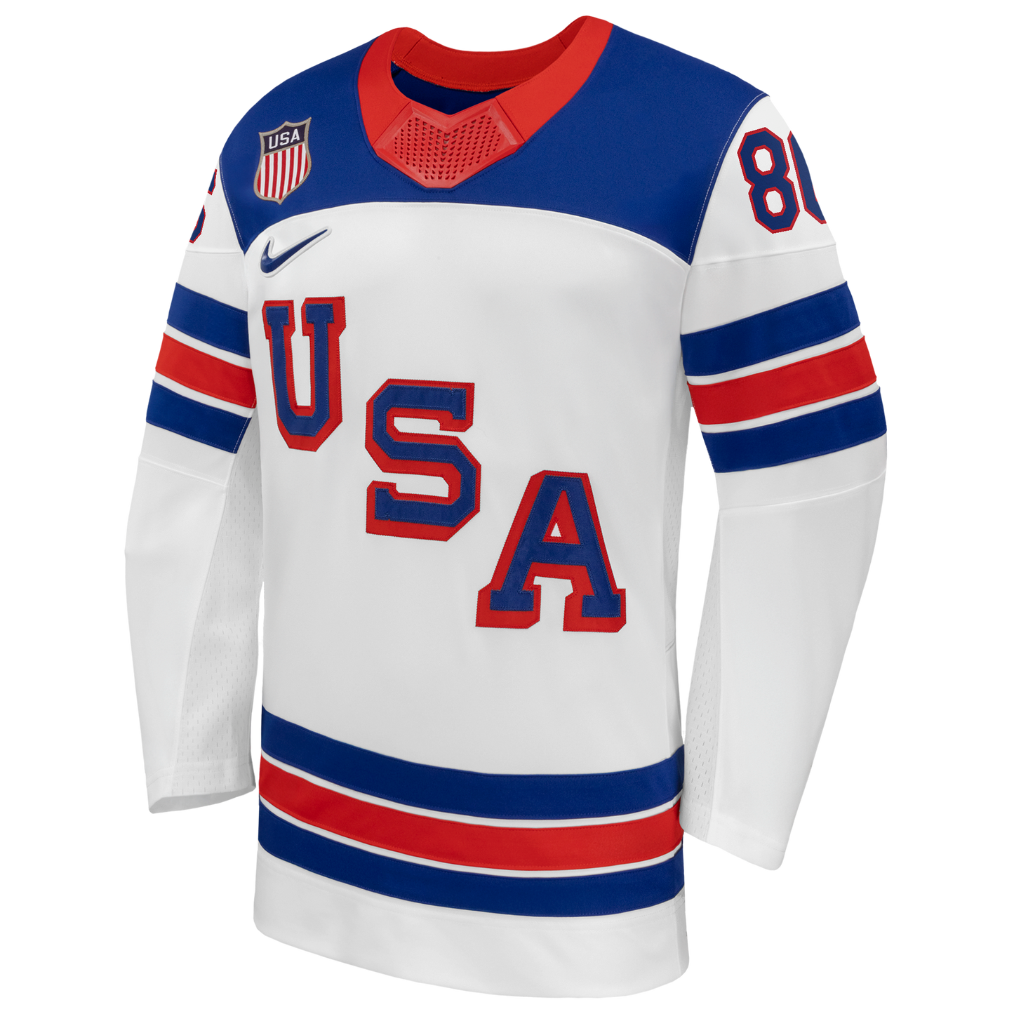 Jack Hughes Nike US Hockey 2026 Away Replica Jersey - White