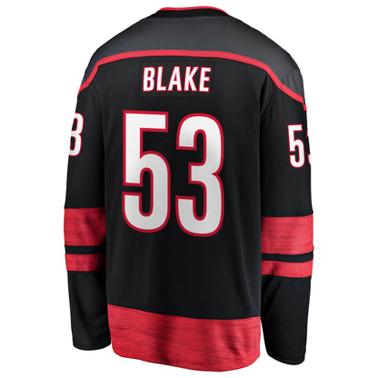 Jackson Blake Carolina Hurricanes Fanatics Home Breakaway Jersey - Black