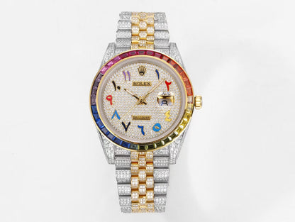 Rainbow Diamond 41MM Watch