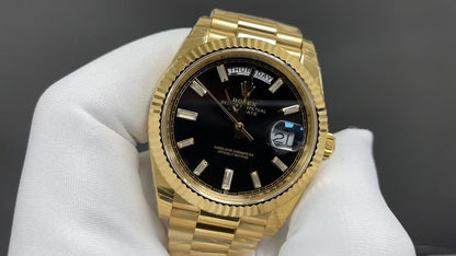Yellow Gold & Black 40MM Watch