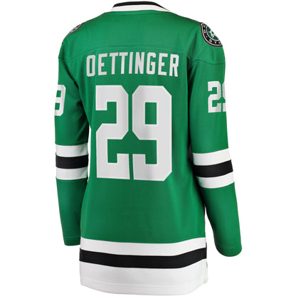 Jake Oettinger Dallas Stars Fanatics Women's Home Breakaway Player Jersey - Kelly Green