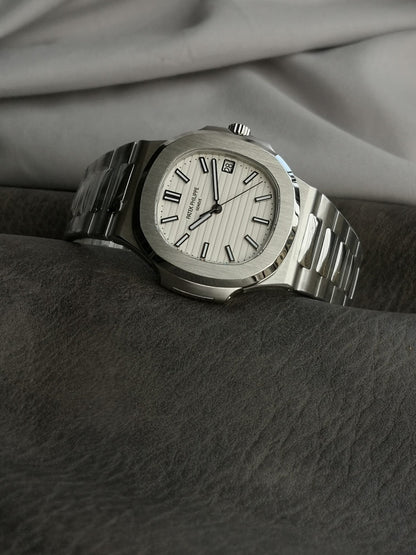 Steel White 40mm Watch