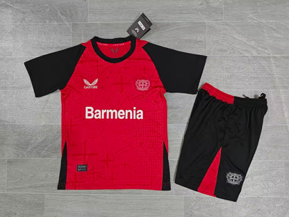 KIDS Castore Bayer 04 Leverkusen Kids' Home Football Kit (Jersey + Shorts Set)
