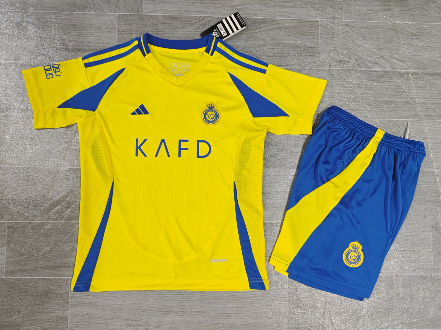 KIDS Al Nassr FC Home Kit (Jersey & Shorts Set)