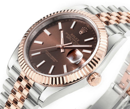 Chocolate & Rose Gold 41MM Watch