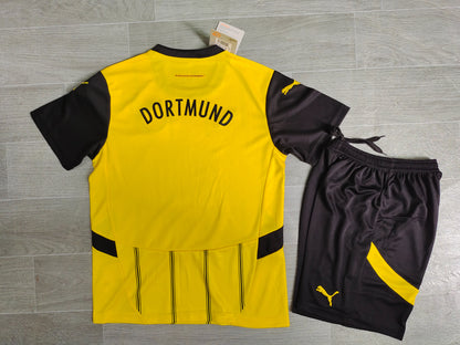 KIDS Borussia Dortmund 2024/25 Home Kids Football Kit (Jersey + Shorts)