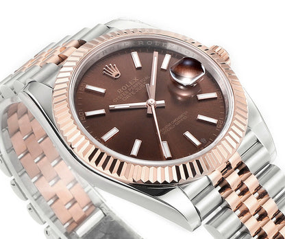 Chocolate & Rose Gold 41MM Watch