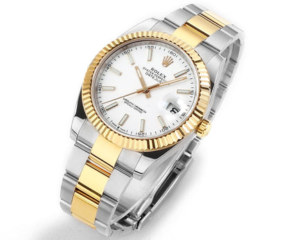 Yellow Gold & Steel White 41MM Watch