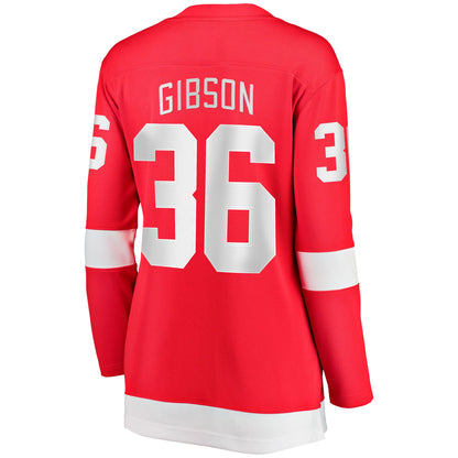 John Gibson Detroit Red Wings Fanatics Women's Home Breakaway Jersey - Red