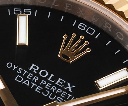 Gold & Steel Black 41MM Watch