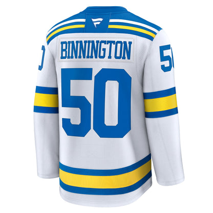 Jordan Binnington St. Louis Blues Fanatics Away Premium Player Jersey - White