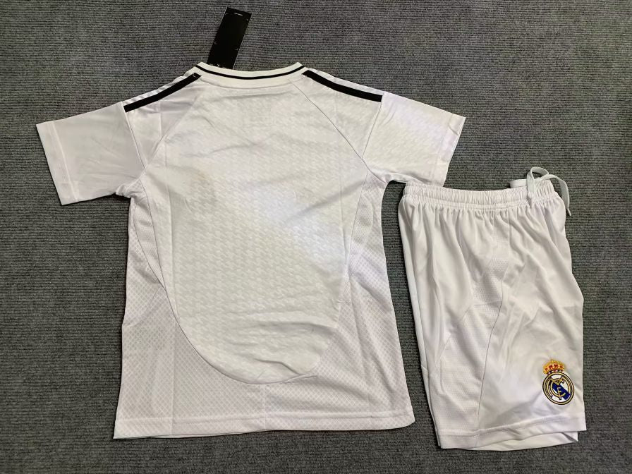 KIDS adidas Real Madrid 24/25 Home Kids' Football Kit (Jersey + Shorts Set)