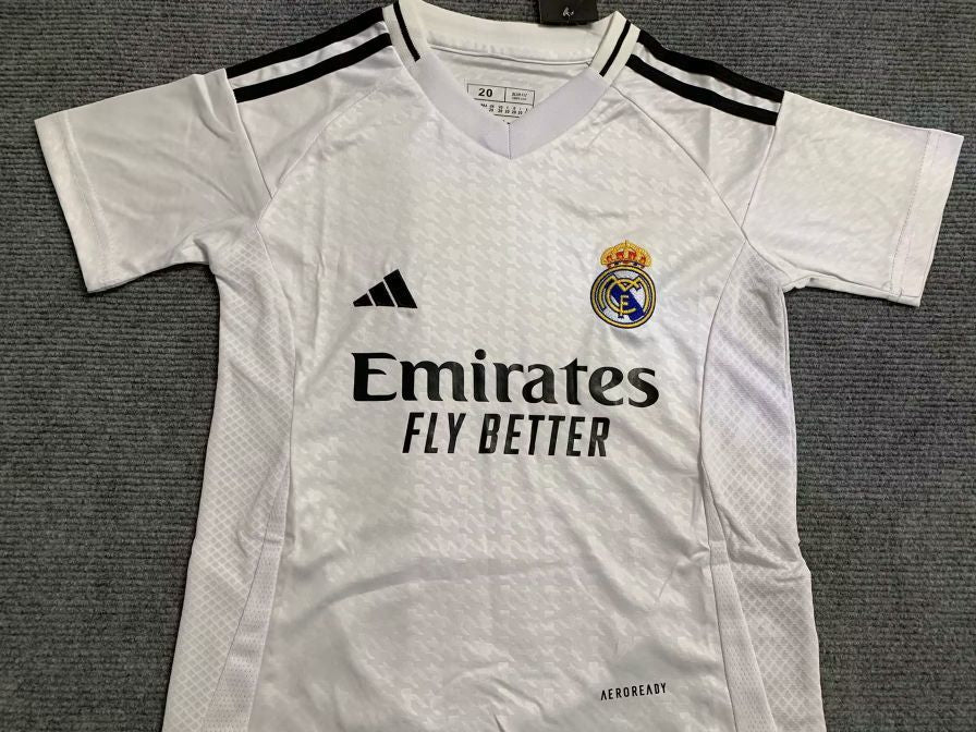 KIDS adidas Real Madrid 24/25 Home Kids' Football Kit (Jersey + Shorts Set)