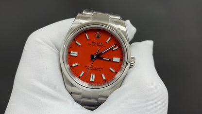 Coral Red 36MM Watch