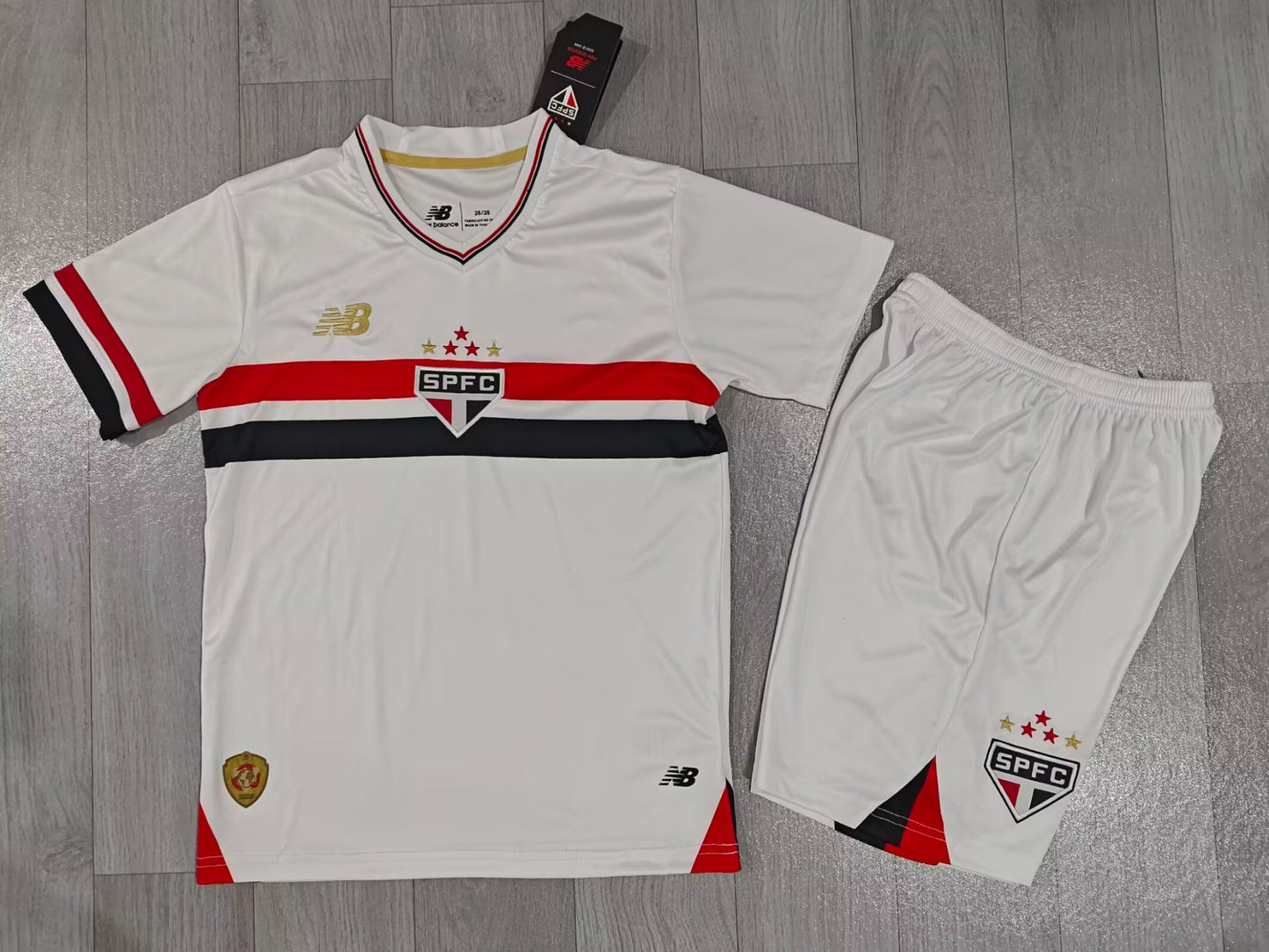 KIDS São Paulo FC Home Kit (Jersey & Shorts Set)