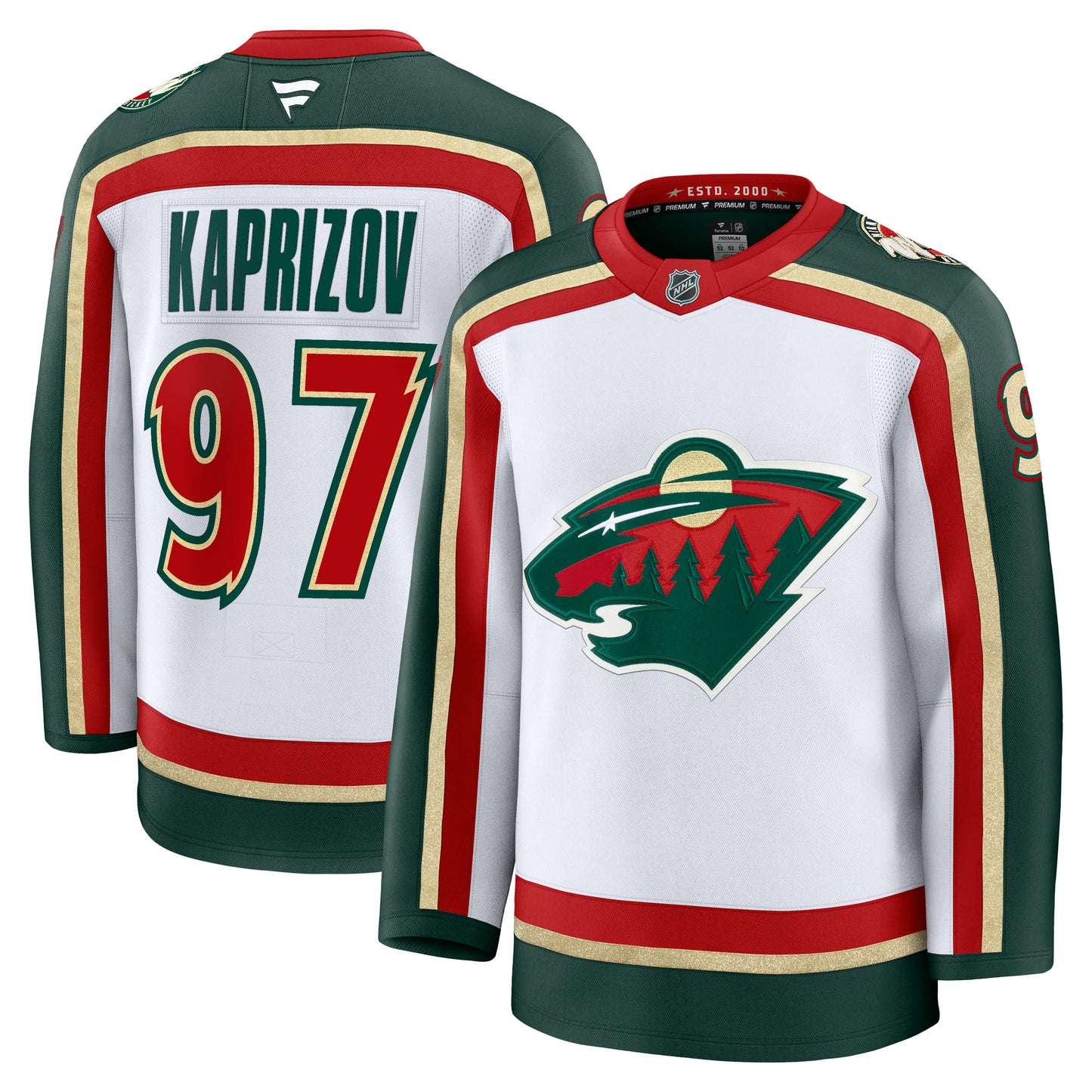 Kirill Kaprizov Minnesota Wild Fanatics 25th Anniversary Premium Player Jersey - White