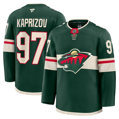Kirill Kaprizov Minnesota Wild Fanatics Home Premium Jersey - Green