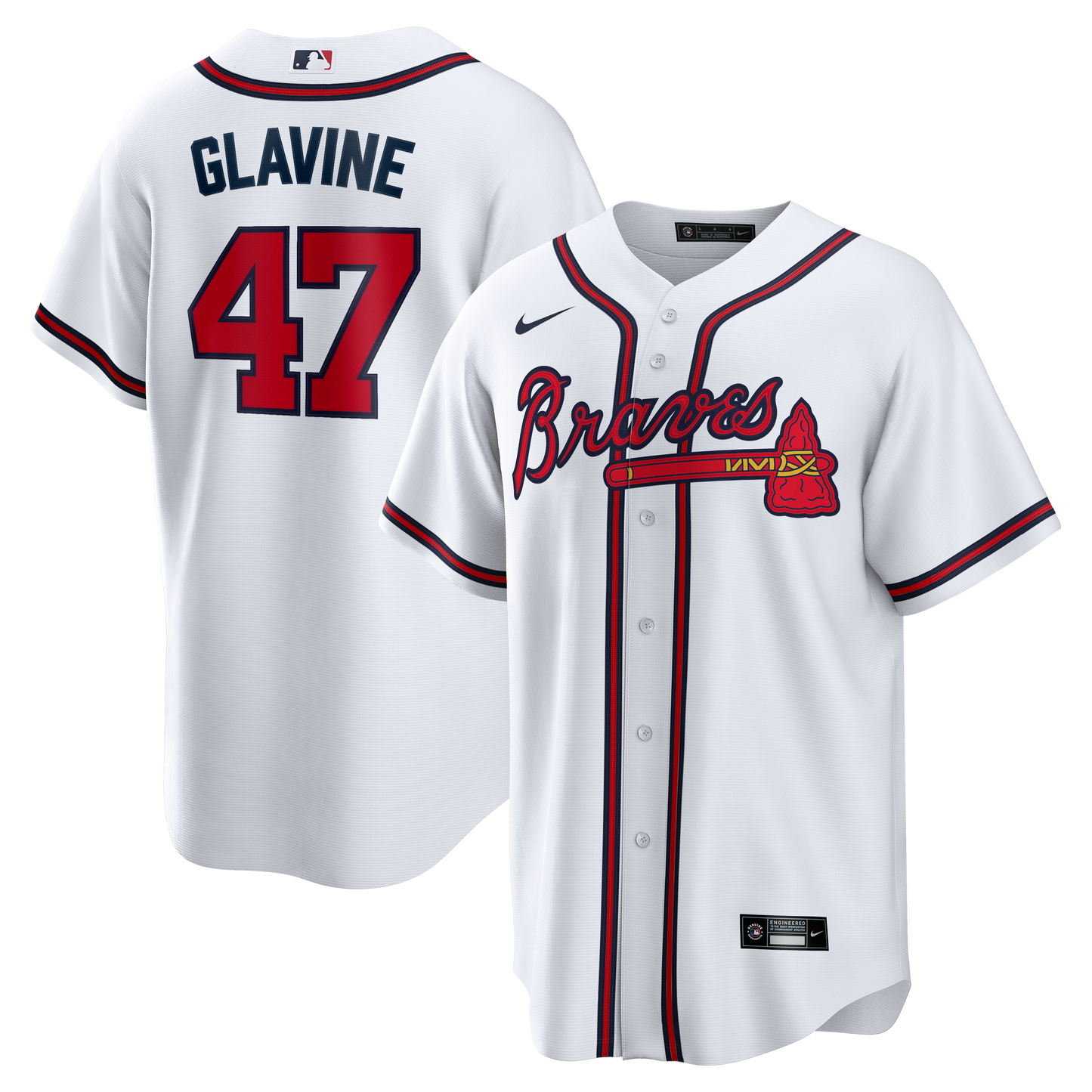 Tom Glavine Atlanta Braves Nike Home Retired Player Replica Jersey - White