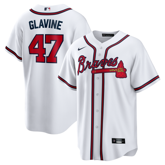 Tom Glavine Atlanta Braves Nike Home Retired Player Replica Jersey - White