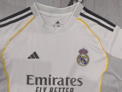 KIDS Real Madrid 2025/26 Home Kit (Jersey & Shorts Set)