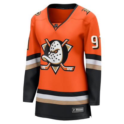 Leo Carlsson Anaheim Ducks Fanatics Women's Home Breakaway Jersey - Orange