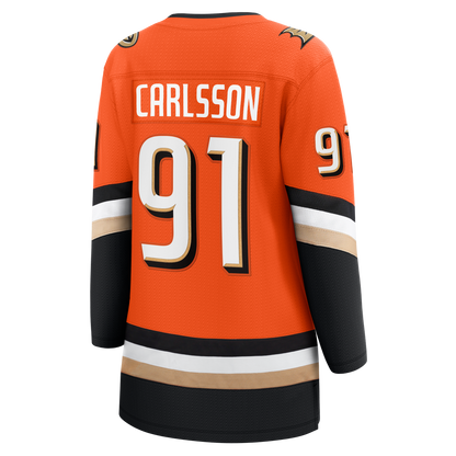 Leo Carlsson Anaheim Ducks Fanatics Women's Home Breakaway Jersey - Orange