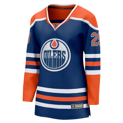Leon Draisaitl Edmonton Oilers Fanatics Women's Home Breakaway Player Jersey - Royal