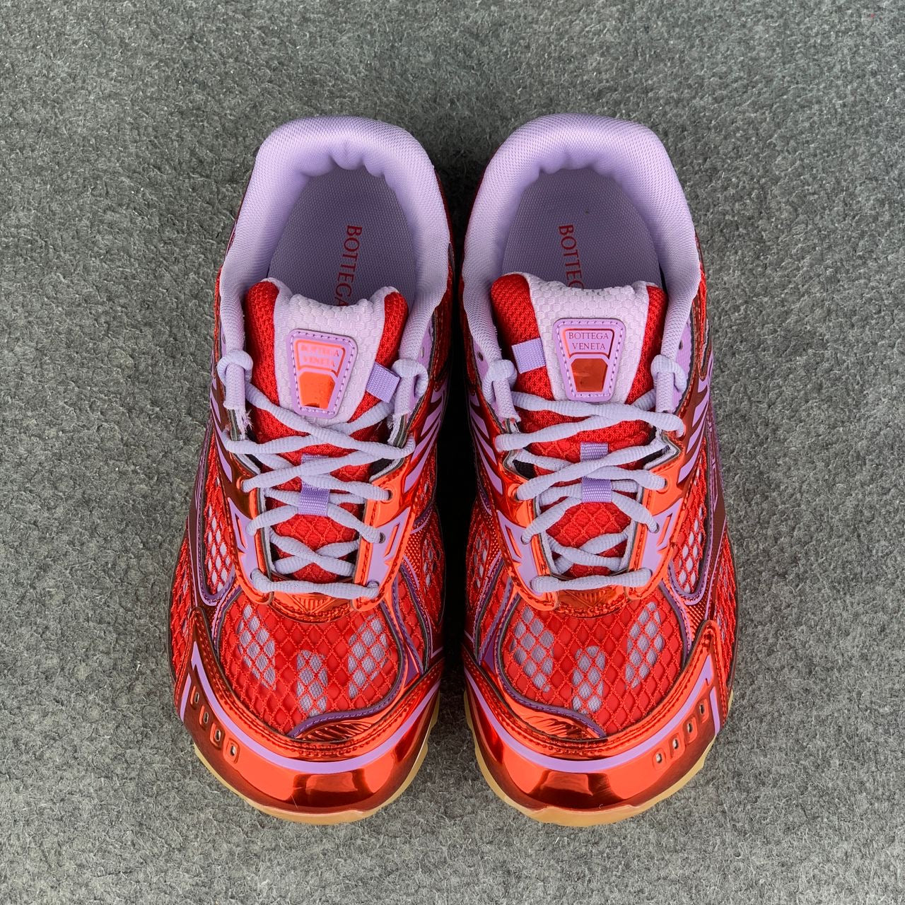 Bottega Veneta Orbit Sneaker 'Metallic Red & Wisteria'