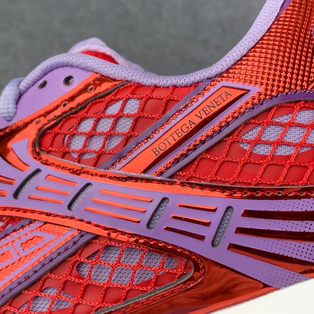 Bottega Veneta Orbit Sneaker 'Metallic Red & Wisteria'