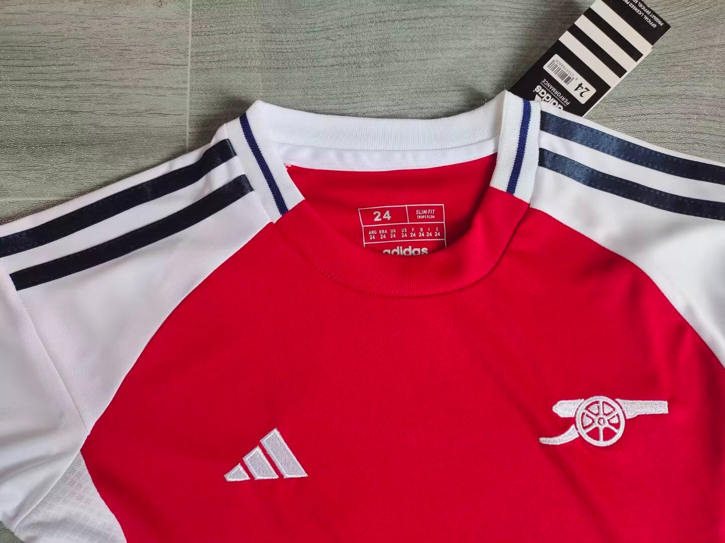 KIDS Adidas Arsenal 2024/25 Home Replica Kit (Kids' Set: Jersey + Shorts)
