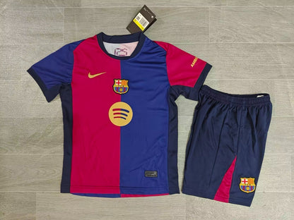 KIDS FC Barcelona Home Kit (Jersey & Shorts Set)