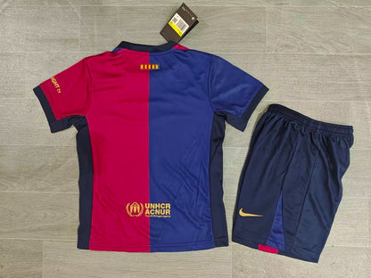 KIDS FC Barcelona Home Kit (Jersey & Shorts Set)