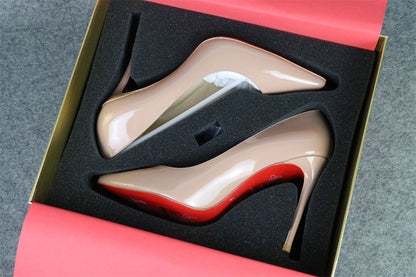 CL Kate Pump Patent Leather 'Nude'